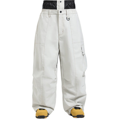 Unisex Wide-Leg Windproof Ski Pants – Breathable Winter Snow Pants