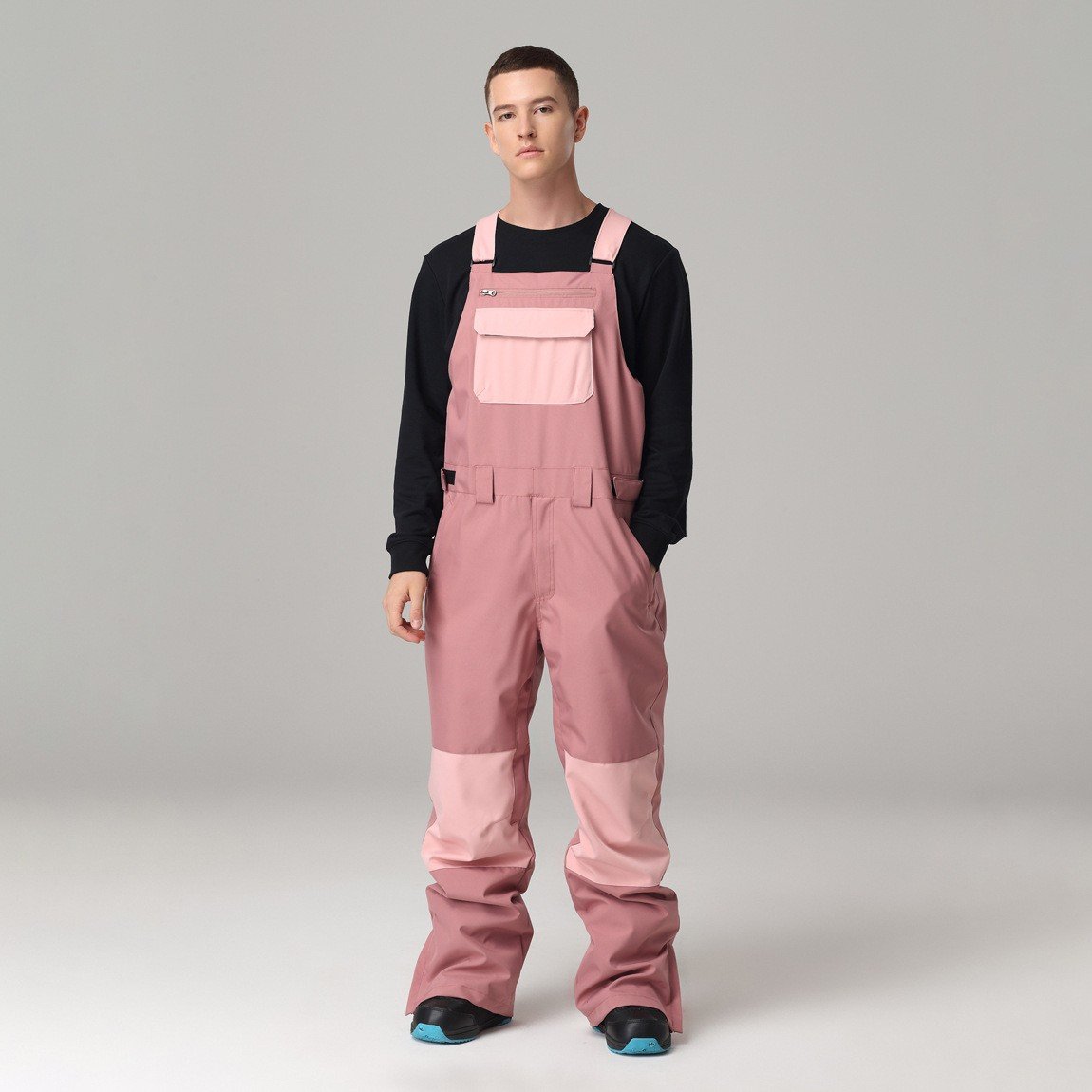 Unisex Ski Bib with Adjustable Suspenders – Winter Snow Pants