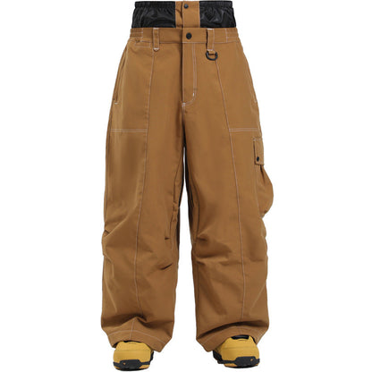 Unisex Wide-Leg Windproof Ski Pants – Breathable Winter Snow Pants