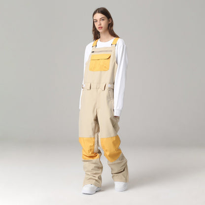 Unisex Ski Bib with Adjustable Suspenders – Winter Snow Pants