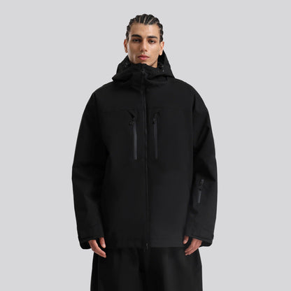 Men's Waterproof Breathable Ski Jacket – Hooded Winter Snow Coat