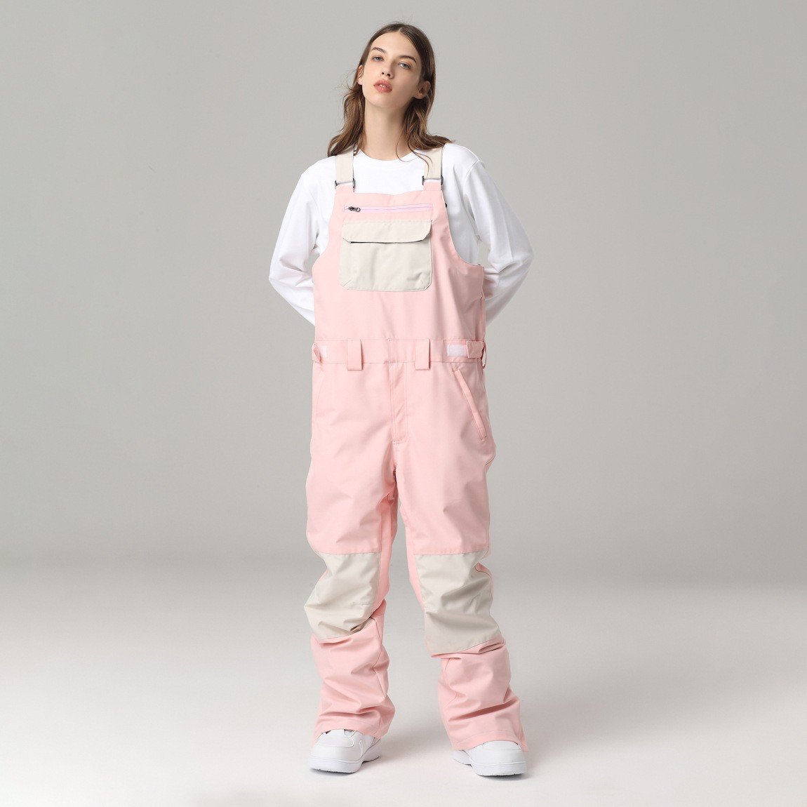 Unisex Ski Bib with Adjustable Suspenders – Winter Snow Pants