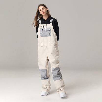 Unisex Ski Bib with Adjustable Suspenders – Winter Snow Pants