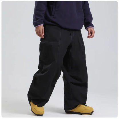 Men's Waterproof Snowboard Pants – Insulated Ski Pants with Zipper Pockets