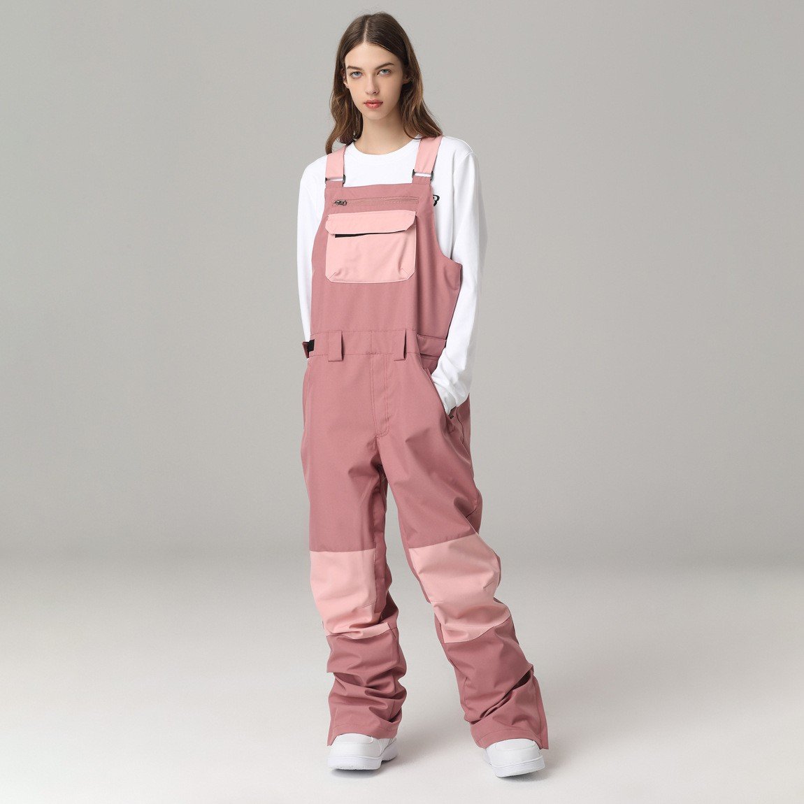 Unisex Ski Bib with Adjustable Suspenders – Winter Snow Pants